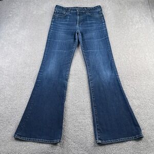 AG Adriano Goldschmied Jeans Womens 29x32 Blue Quinne Flare High Rise Denim
